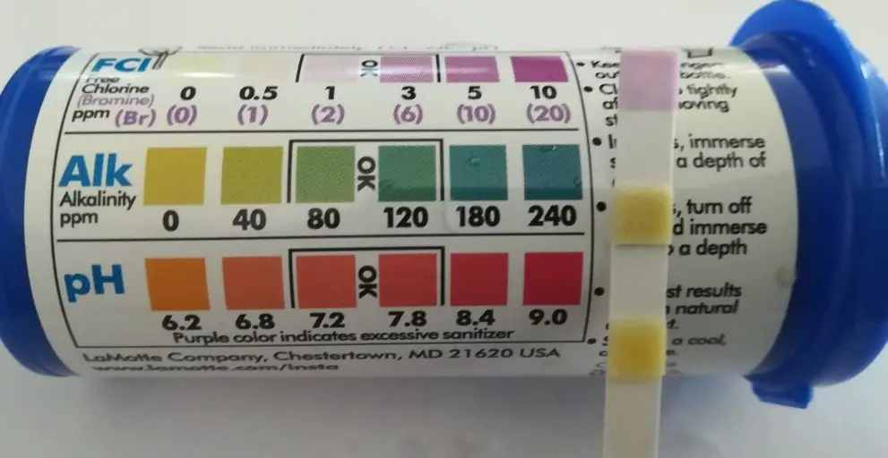 An image of a hot tub test strip
